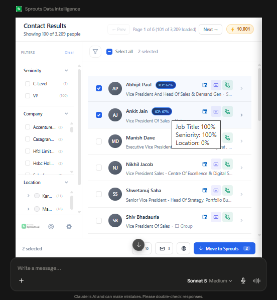 CRM sync from Sprouts